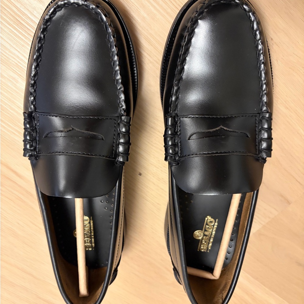 Sebago Classic Dan Black Leather Loafers